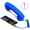 Blue, variant on KRONDO Retro Phone Handset, Cell Phone Receiver with Microphone & Speaker, Vintage Old School Telephone Handset for Mobile Phones, 90s Prop for Photos,Old- Headset for All Cell-Phones