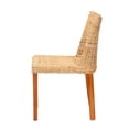 thumbnail image 4 of bali & pari Rowen Boho Dining Chair, Handwoven Natural Kubu Rattan, Light Honey, 4 of 10