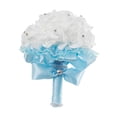 thumbnail image 2 of Ramo de flores artificiales para boda, accesorios para fotos, de novia románticos, flores artificiales para el hogar, festivales, aniversarios y Azul, 2 of 8