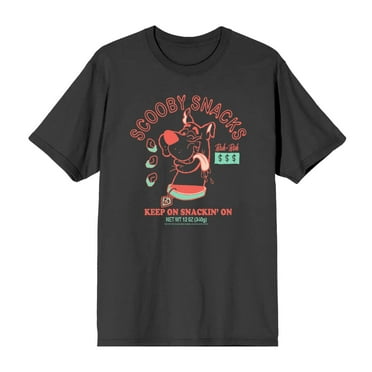 Scooby-Doo Keep On Snackin' Men's Charcoal Crew Neck Short Sleeve Tee-3XL