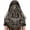 Black Gold-2, variant on Triangle Church Head Covering - Madonna Camellia Embroidered Veil Chapel Veil for women