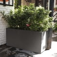 thumbnail image 6 of WORTH Metal Steel Planters 30" L.x11 W.x13 H. Rectangular Trough Planter Box, No Assembly Required, with 2 Mesh Vents, Unique Shape & Functional Design, Indoor Outdoor Home Garden - Black, 6 of 8