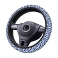 thumbnail image 4 of Fotbe Blue Ink Flowers for Steering Wheel Cover Universal 15 in Car Accessories for Men Women,Steering Wheel Protector Comfortable Protective Case for SUV Sedan Decor, 4 of 8