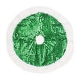 thumbnail image 2 of Polyester Christmas Tree Skirt 80cm Christmas Tree Skirt Cloth Green Classic Elementals Design for Festive Holiday Decorations(1PCS) JASKFLY, 2 of 8