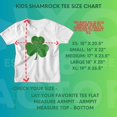 thumbnail image 2 of NYC FACTORY USA Screen Printed Shamrock Youth T-Shirt Distressed Tee Kids Irish Green, 2 of 2