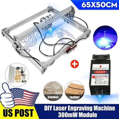 50x65CM 3000mW Laser Engraving Cutting Machine CNC Engraver Printer