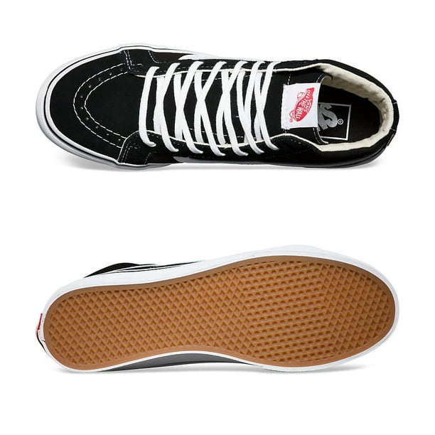 Letrista Se asemeja barrer Vans Old Skool Sk8-Hi Slim Black/White Canvas Classics Skate Shoe Unisex  Sneakers Hi top Men 3.5 - Walmart.com