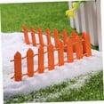 thumbnail image 3 of CRAFTHROU 1Pack Mini Fence for Garden Wood Decorative Orange for Crafters, 3 of 8