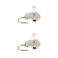 thumbnail image 2 of Riwesomey Heart Shape Lock Adorable Solid Color Cabinet Drawer Home Replacement Padlock Locking Key with Tool Decorative Wardrobe plata 2Conjunto, 2 of 6