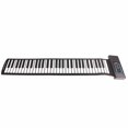thumbnail image 1 of Portable Hand Roll Piano, 61 Keys Roll Up Keyboard with LED Digital Display, 1 of 7