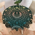 thumbnail image 2 of Magic Astrology Round Tablecloth, Witch Moon Table Cover for Dining Kitchen Picnic Party Restaurant Decoration 60x60nch, 2 of 6