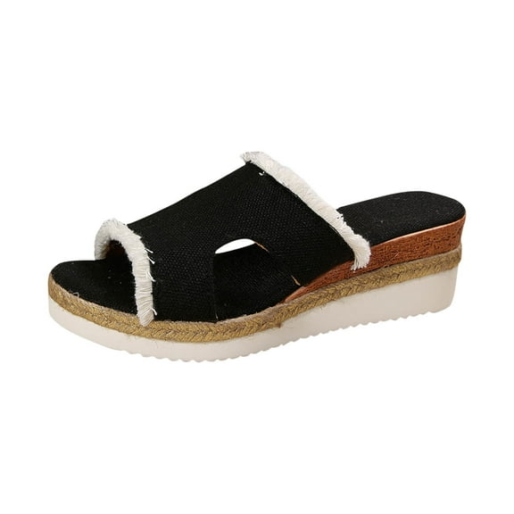 ZVNAΖH Slippers for Women, Womens Thick Sole Slippers Outdoor Beach Casual Shoes Orthopedic Wedge Sandals
