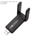 thumbnail image 3 of Adaptador WiFi USB de 1300Mbps Dongle Inalámbrico USB 3.0 Tarjeta de Red Inalámbrica 2 en 1 de Banda Dual 2.4G y 5G para Computadora de Escritorio, 3 of 5