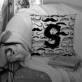 thumbnail image 3 of Letter S Moustache Initial Fabric Decorative Pillow, 3 of 4