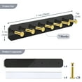 thumbnail image 4 of NiHome 4-Pack Wall Mount Acrylic Jewelry Storage for Necklaces, Bracelets, Earrings, Accessories, Easy Installation for Vanity, Bathroom, Kitchen (Black), 4 of 7
