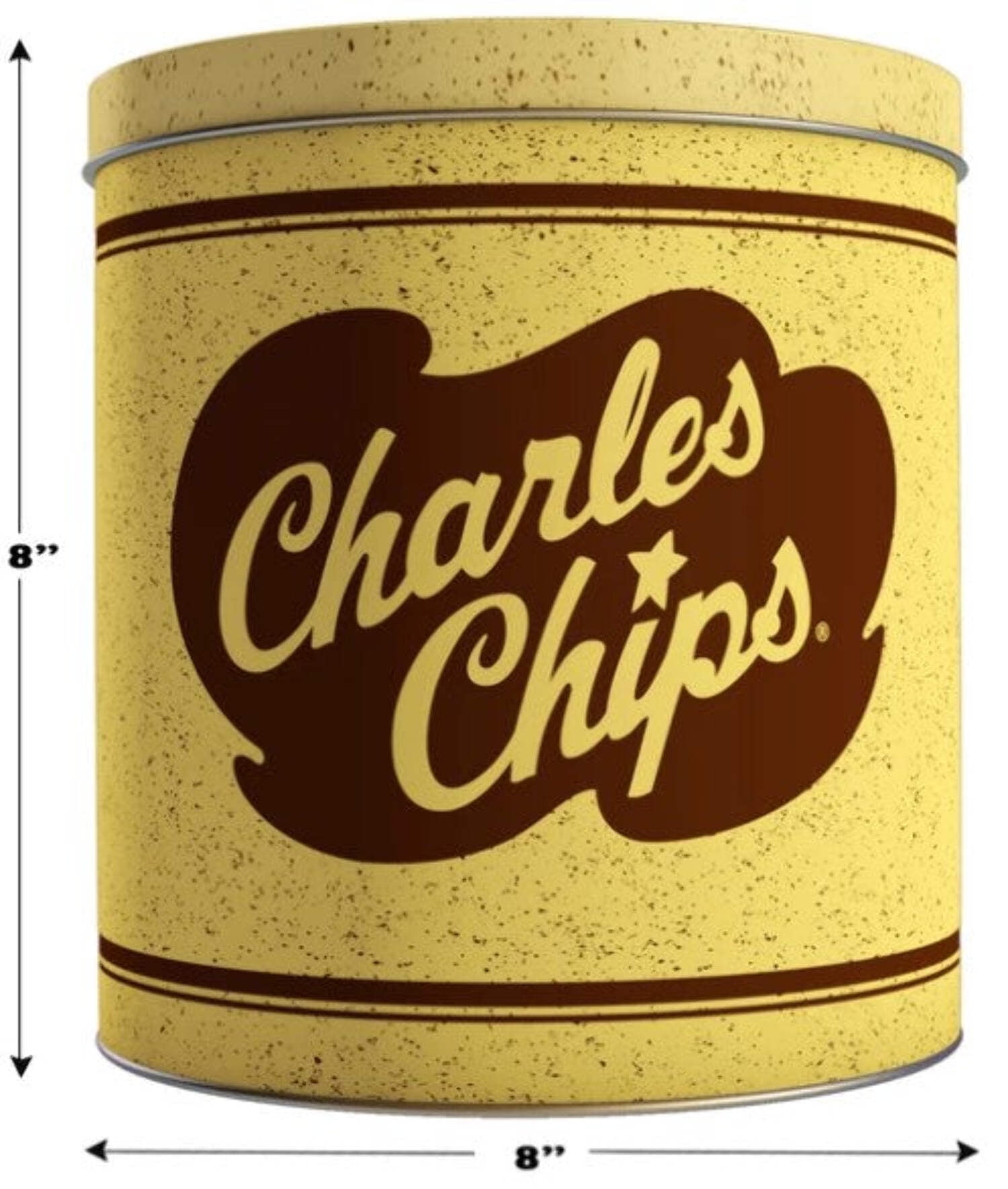 Charles Chips Original Potato Chips 1 Pound Tin
