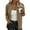 Khaki, variant on Guzom Womens White Classic Zip-Up Bomber Jacket - Nylon Spandex Blend, Full-Zip, Ribbed Cuffs & Hem, Inclusive S-XXL for Casual/Office/Light Outdoor Wear,Size XL