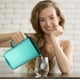thumbnail image 5 of Juego de botella de agua fría, jarra de plástico con vasos, 8.86 x 7.48 pulgadas, tapa hermética, almacenamiento en el refrigerador para té helado y bebidas familiares (verde), 5 of 9