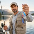 thumbnail image 4 of Bass Fishing Lure Spinner Baits for Bass Fishing 2.3 Inch 0.1 Oz Blue Spinnerbait Fishing Lures Treble Fishing Hooks Freshwater and Saltwater Use for Bass Fishing Gear 1 Pack, 4 of 6