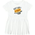 thumbnail image 3 of Inktastic Hot Dog It's Summer Time Cute, Smiling Hot Dog Girls Baby Dress, 3 of 5