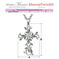 thumbnail image 5 of Rosarios de Flores Cruzadas EternalTwist03 5Pzas Plata Collar Cruz/Flores Dije 2x3.2cm Metal., 5 of 5