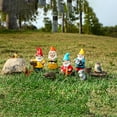 thumbnail image 2 of Darzheoy Dwarf Animal Garden Decorations, Dwarves Garden Gnome Statue Kit Dwarfs Statue Animal Statue Fairy Garden Accessories Gift for Lover, Friends Family, 2 of 9