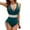 Dark Green, variant on FhsagQ Swimsuit Sets for Women Bodysuit Full Bathing Suit for Women Swimsuits V Neck Adjustable Drawstring Straps Swimming Suits Women's Swimsuit Sets Crotchless Green Red L
