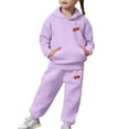 thumbnail image 6 of Tiijoy Toddler Girls Cute Cherry Print Hoodie Jogger Pants Sweat Suit, Sizes 3-4T, 6 of 6