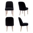 thumbnail image 2 of Costaelm Amelie Mid-Century Modern Boucle Dining Chair (Set of 4), Black, 2 of 2