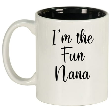 

I m The Fun Nana Ceramic Coffee Mug Tea Cup Gift (11oz White)