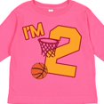 thumbnail image 4 of Inktastic Im Two Second Birthday Basketball Boys or Girls Long Sleeve Toddler T-Shirt, 4 of 5