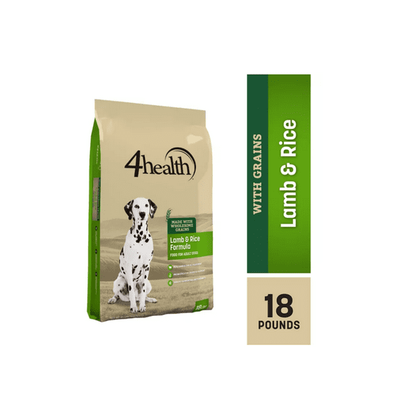 4health with Wholesome Grains Adult Lamb and Rice Formula Dry Dog Food 18 lb