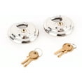 thumbnail image 4 of Red Hound Auto Stainless Steel Shrouded Disc Padlock with 2-3/4 Inches Wide Body (Pack of 2) Shackle Shielded Trailer Self Storage Pair Keyed Alike with 4 Keys Included 70 mm, 4 of 5