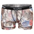 thumbnail image 1 of Calzoncillos de malla transparente para hombre CALIENTE Calzoncillos de flores rosas Ropa interior Pantalones cortos Troncos Sunnimix  Ropa interior para hombre, 1 of 7