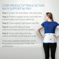 thumbnail image 6 of Core Products Triple Action Elastic Back Support w/ Pad - Medium, 6 of 7