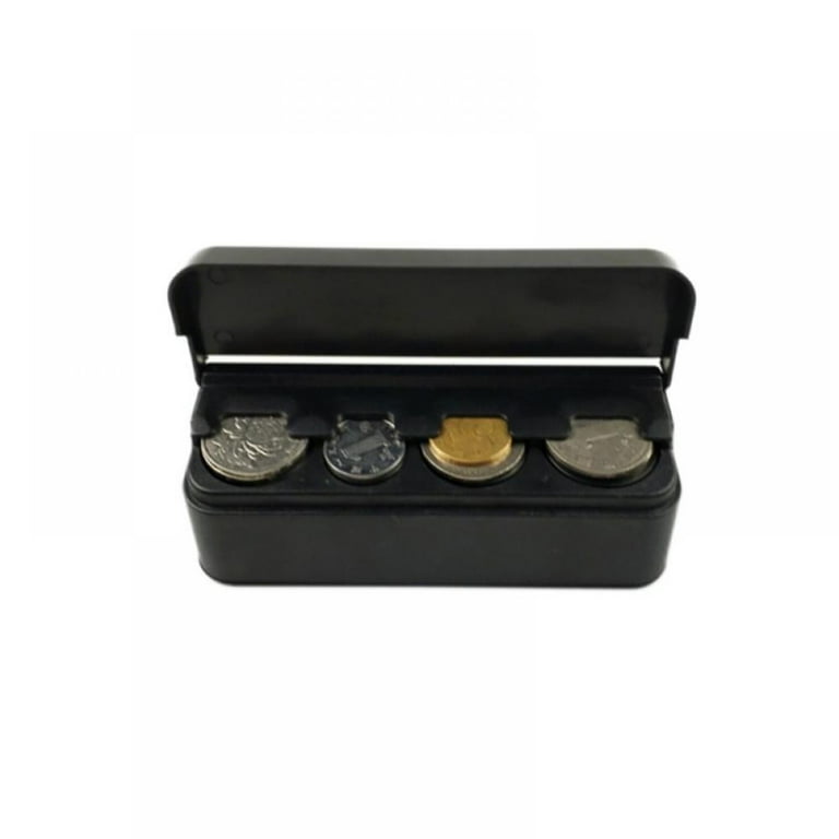 Coin Holder for Car Change Organizer Universal Storage Coin Money Dispenser Compatible with Most Car Trucks Accessories