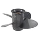 thumbnail image 5 of Propeller 4 blades 9 1/4X10 compatible outboard BF8D/BF9.9D BF9.9/BF15A BF15D/BF20 8 spline 58134-ZV4-0, 5 of 5