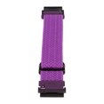 thumbnail image 3 of Correa de reloj tejida de nailon, pulsera con hebilla ajustable, correa de reloj deportivo de repuesto para Fenix 7 6 5, color morado, 3 of 5