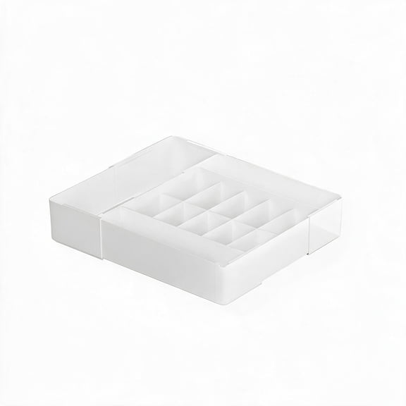 1 Pcs Expandable Drawer Organizer, 12.48"-17.72" 13-Compartment Adjustable Storage Tray for Home & Desk Drawers