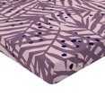 thumbnail image 4 of Ambesonne Tropical Fitted Sheet, Silhouette Jungle Foliage, California King, Mauve Taupe and Pale Rose, 4 of 5