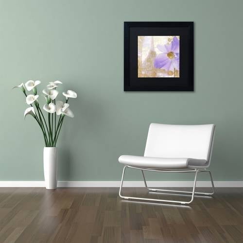 Trademark Fine Art "Purple Paris I" Canvas Art by Color Bakery Black Matte, Black Frame