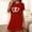 Red, variant on FDGIU Women's Heart Printed Nightgown for Valentine's Day - Soft Short Sleeve Sleepshirt Pajama Dress Loungewear S-2XL