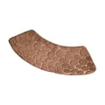 thumbnail image 2 of Dualoai Curved Shower Mat Comfortable Toilet Rug Carpet Bath Rug for Home Tub Shower Coffee, 2 of 9