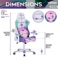 thumbnail image 4 of Techni Sport TS-42 Office-PC Gaming Chair, Adjustable Height with Memory Foam Seat and Back, Kawaii RTA-TS42-KWI, 4 of 14