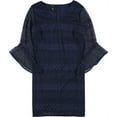 thumbnail image 1 of Alfani Womens Lace Shift Dress, Azul, 12, 1 of 1