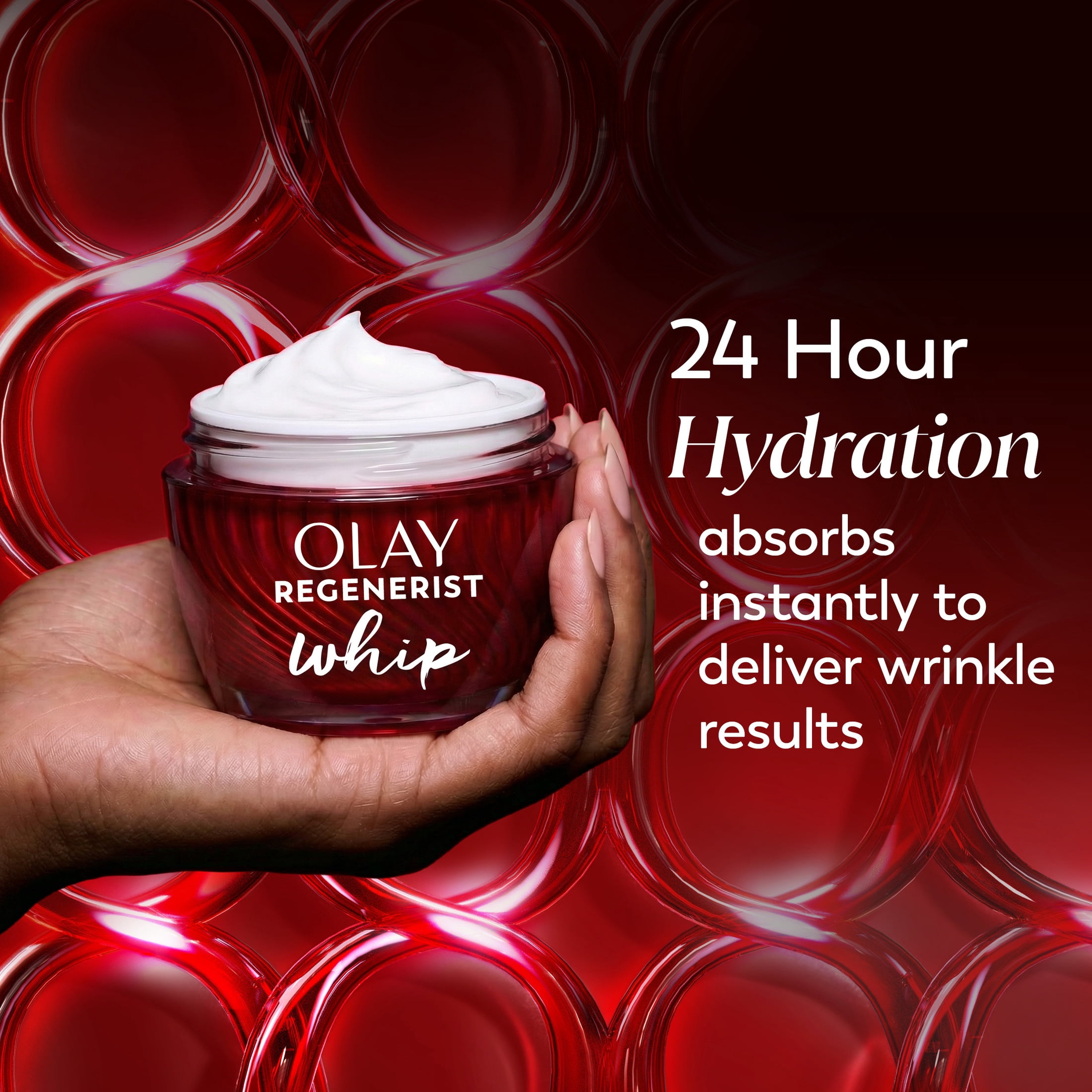 Olay Skin Care Regenerist Whip Facial Moisturizer with SPF 25 Sun Protection, 1.7 oz