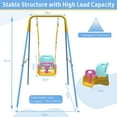 thumbnail image 6 of G TALECO GEAR Foldable Toddler Swing, 2 in 1 Swing Sets for Backyard, Yellow & Blue, 6 of 7