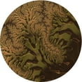 thumbnail image 1 of Ahgly Company Indoor Round Patterned Blood Night Red Area Rugs, 8' Round, 1 of 6