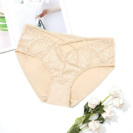 

Plus Size Women Lace Underwear High Waist Daily Briefs Sexy Seamless Panties