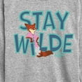 thumbnail image 3 of Zootopia 2 - Nick The Fox Stay Wilde - Youth Long Sleeve Graphic T-Shirt, 3 of 5